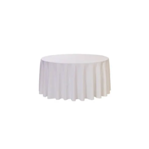 5ft Round Table with Cloth (White)-1