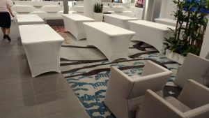 6ft Foldable Spandex Table (White)