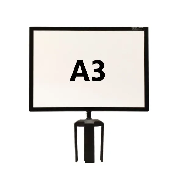 Queue-Pole-Sign-A3