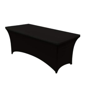 4FT, 6FT Black Spandex Table