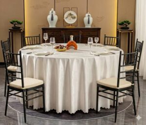 5ft round table pearl white5
