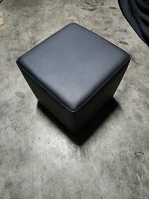 Black cube ottoman1