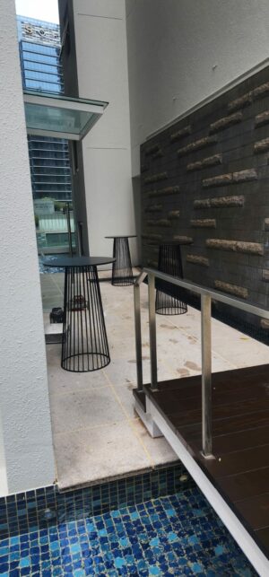 Black high cage table