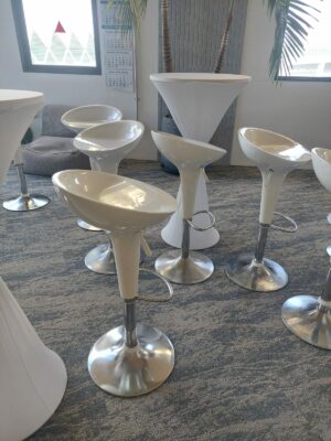 bloom bar table white spandex1