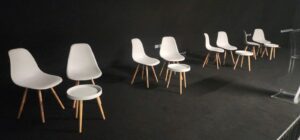 eames chair and white derry coffee table1