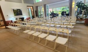 Foldable Plastic Chairs (Pure White)