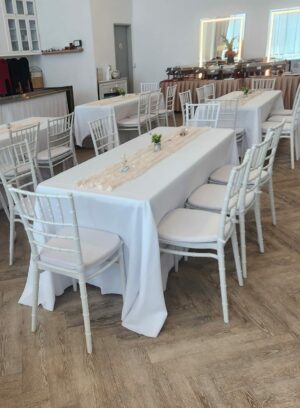 white tiffany chair